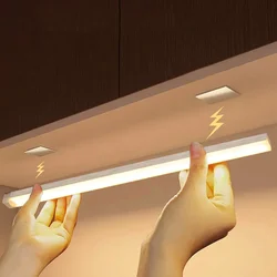모션 센서 빛 무선 LED 밤 빛 USB 충전식 밤 램프 캐비닛 옷장 램프 옷장 Led에 대 한 백라이트 아래