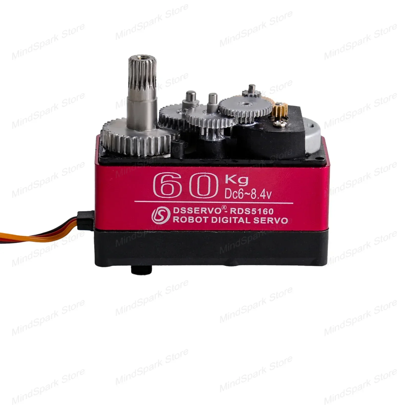 Zweiachsiges digitales Servo 60 kg mit U-Halterung, Stahlgetriebe, Eisenkernmotor, 180/270 Grad, hohes Drehmoment, Servos für DIY-Roboterautomodell