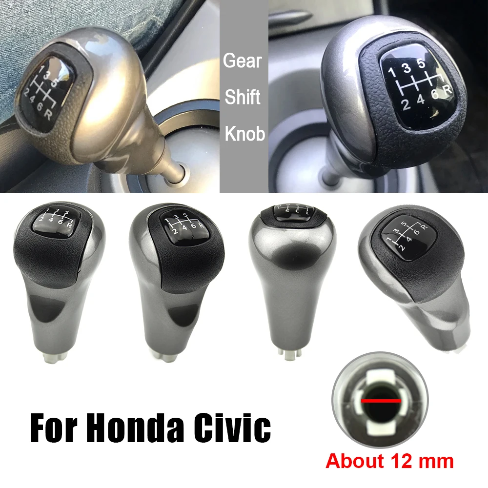 

For Honda Civic 4D DX EX LX Model 2006 2007 2008 2009 2010 2011 2012 Car 5 6 Speed Gear Shift Knob Boot Cover Handbrake