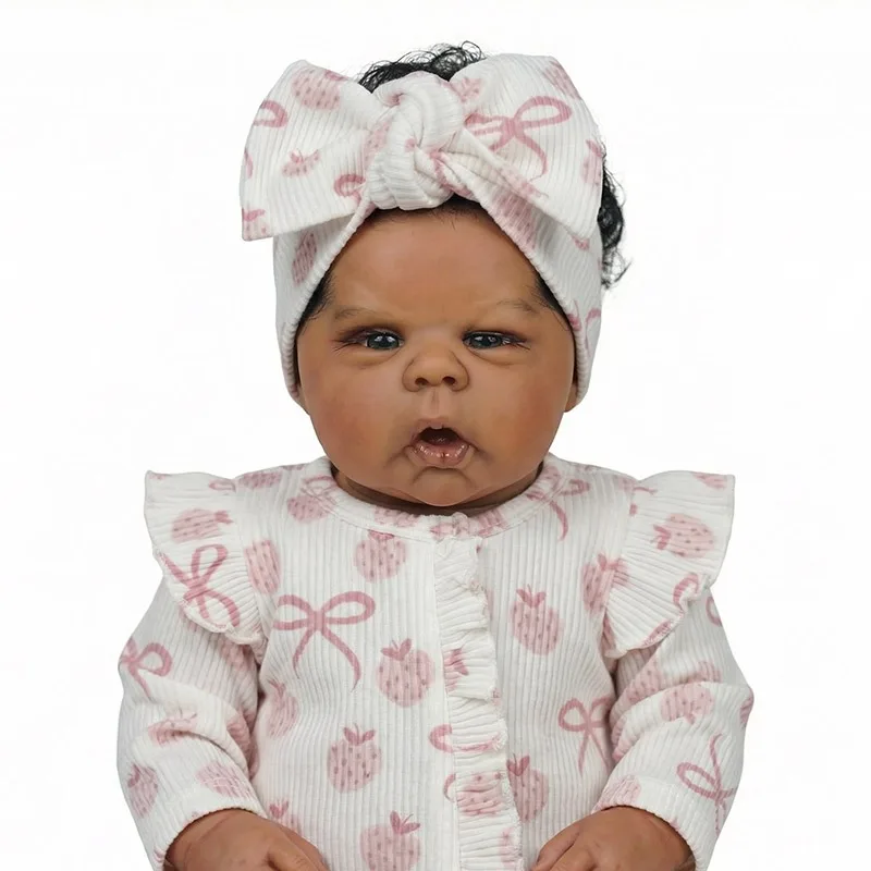 50cm完成人形 リボーンドール グンチ ソフトボディ 手植えの髪 手描きの3D肌 血管が見える