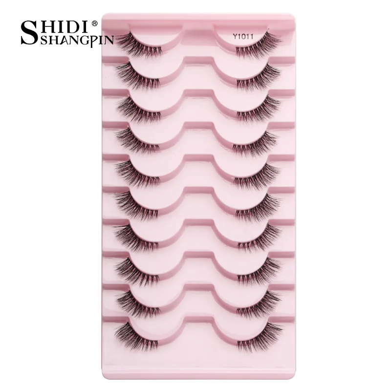 YSDO 3/10 paires demi cils chat cils naturels longs faux cils à la main moelleux 3D vison cils Extension maquillage maquiagem