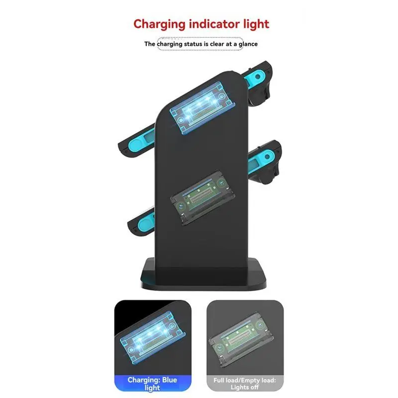 

Новая зарядная док-станция на 4 слота для Switch 2, магнитная конструкция для Joy-Con, с кабелем Type-C