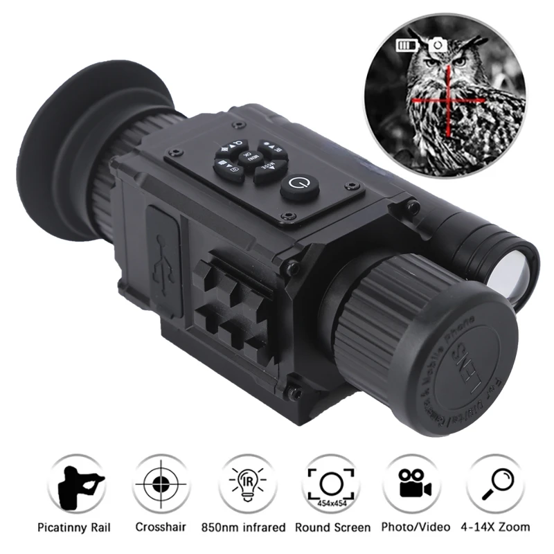 NV-002 Digital Night Vision Scope Camera 1080P 200M Infrared Monocular Telescope for Hunting Multiple Image Mode Crosshair