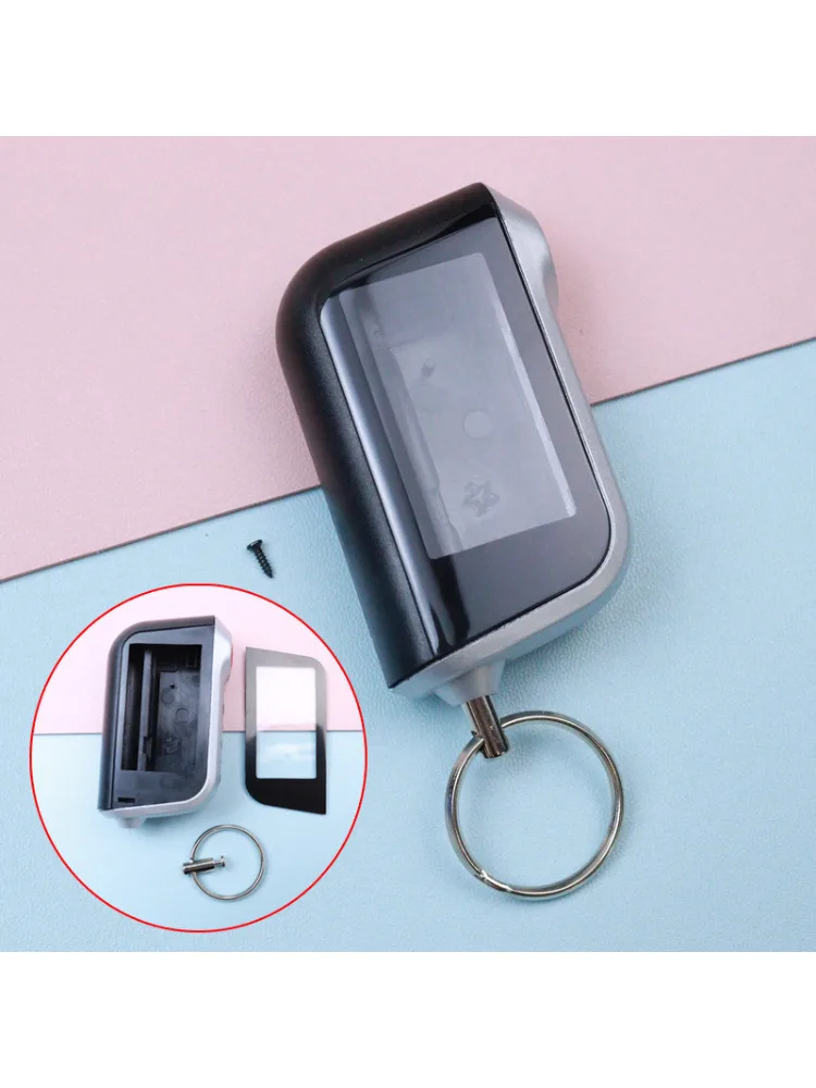 3 boutons alarme de voiture LCD boîtier de clé de voiture télécommande porte-clés boîtier pour Starline A93 A63 Version russe coque de clé antivol