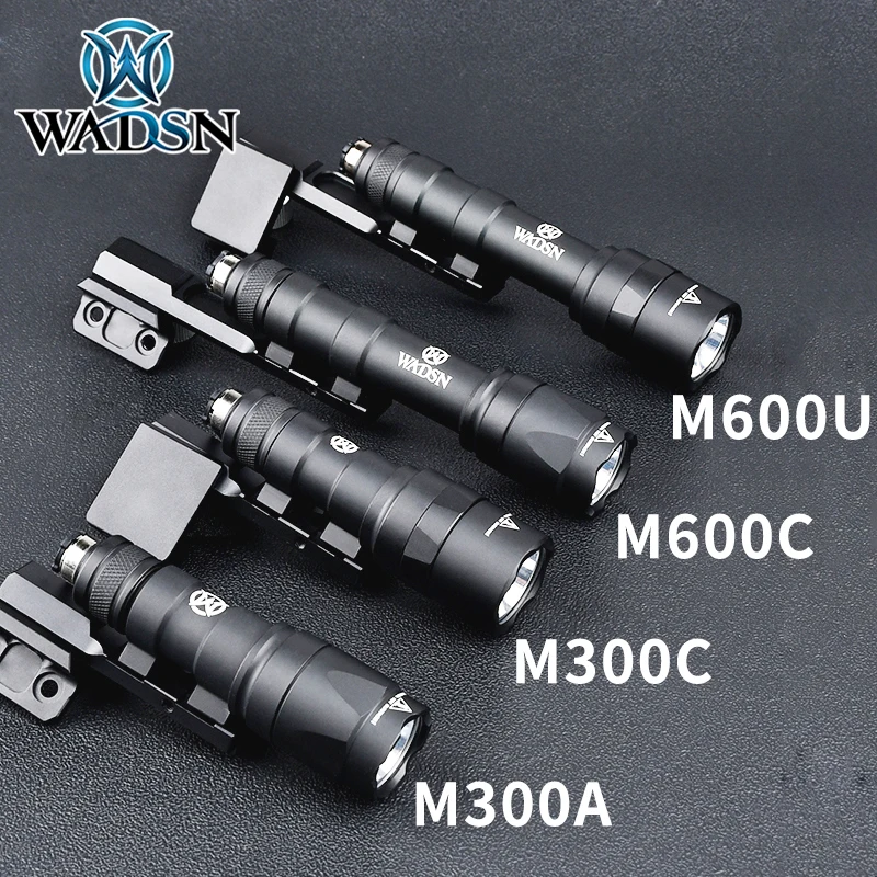 WADSN M300 M600 Thorntai Flashlight Mount Set Fit 20mm Picatinny Rail MLOK KEYMOD M300A M300C M300W M600C M600U M600W Gun Lamp