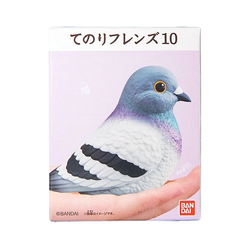 Bandai Palm Cute Friend 10 Wenniao Blueization Parrot Pigeon Tree Warbler Car Crown Parrot Tide Play Decoration Food Play