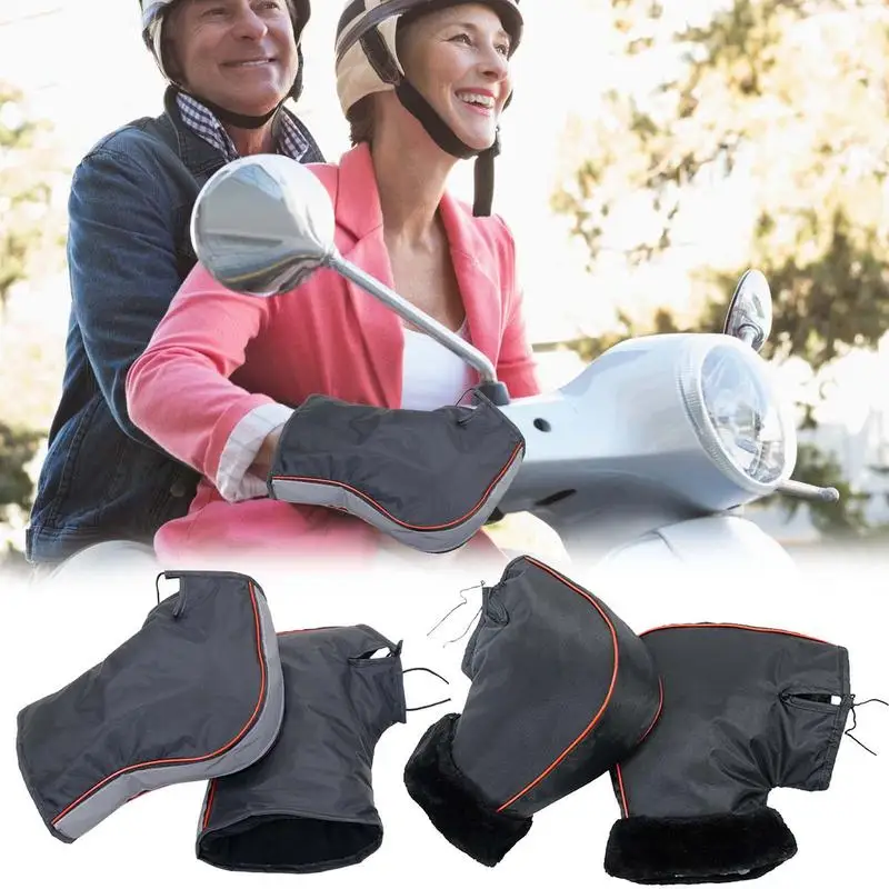 

Snowmobile Hand Warmers Motorbike Handle Grip Gloves Universal Winter Hands Warmer Gloves Scooter Handlebar Thermal Gloves