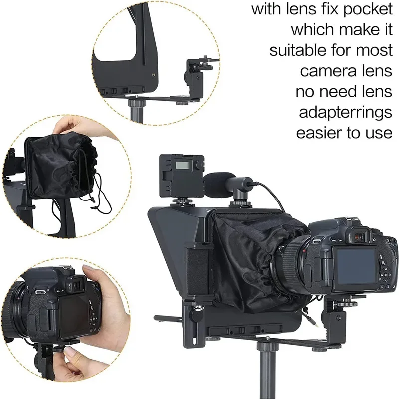 Hot Selling Live Video Streaming Prompter Portable Outdoor Professional Tablet Teleprompter for Sale