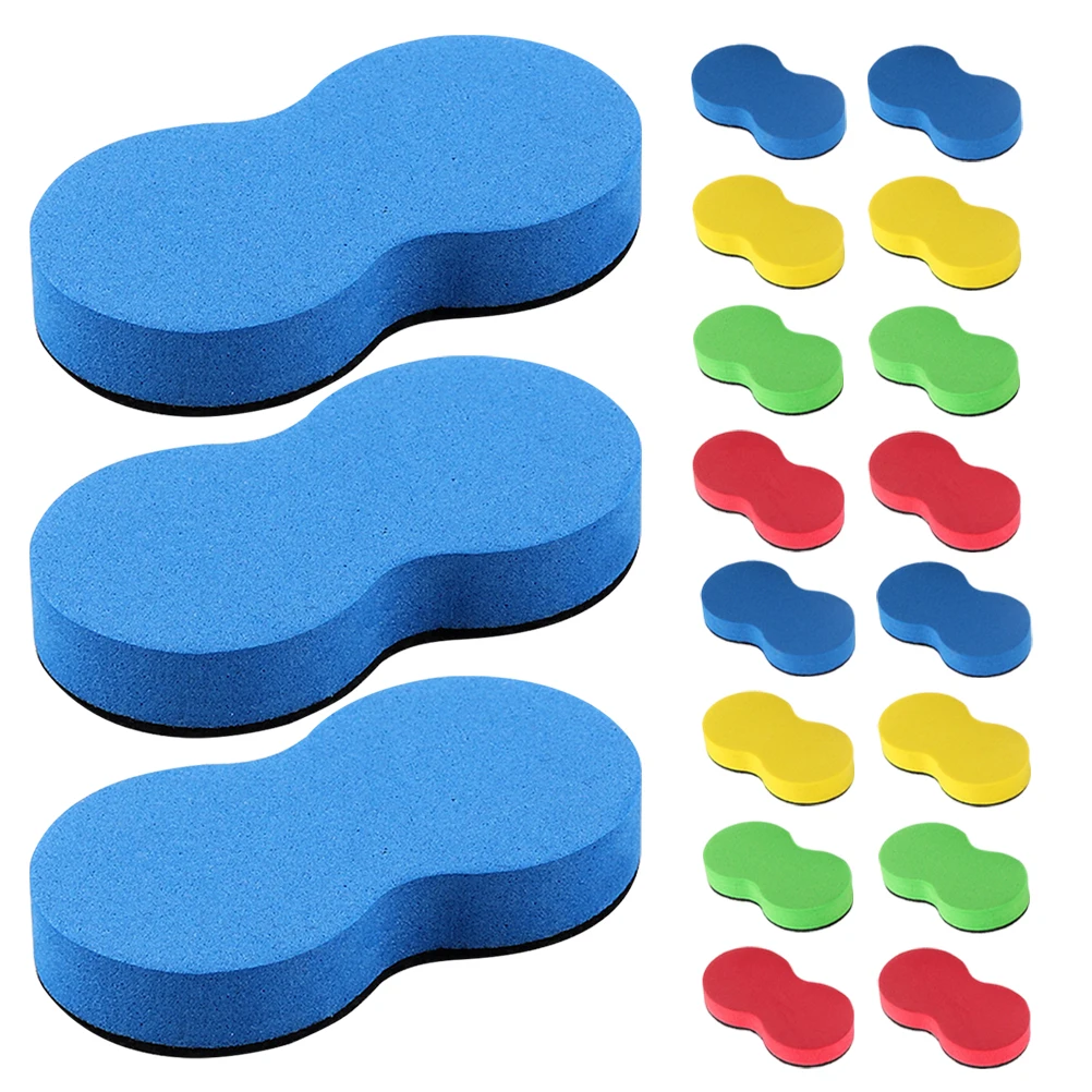 

80Pcs Mini Peanut Shape Whiteboard Erasers Dry Erase Board Erasers for School Office Home Classroom Use Whiteboard Eraser