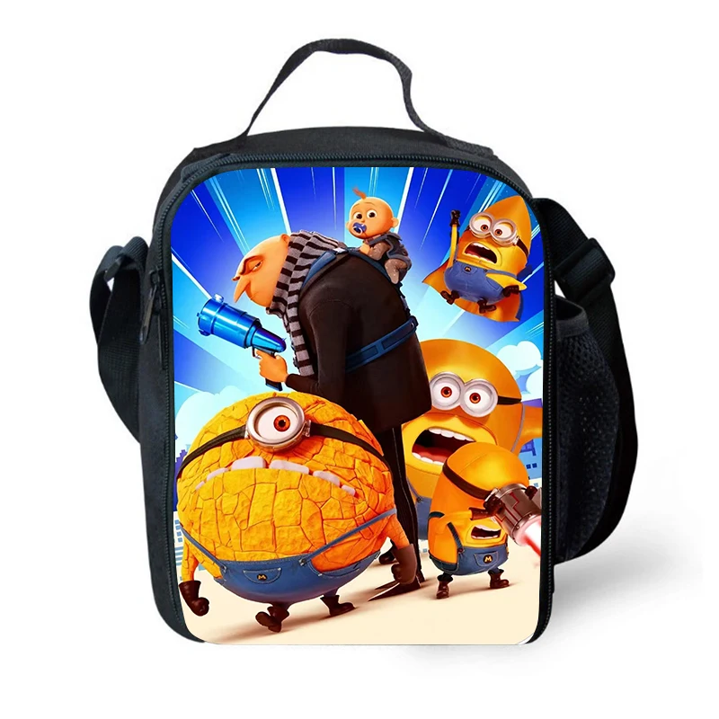 

S-Minions Children Lunch Bags ,Cartoon Picnic Bags for Boys Girls ,Light Weight Kids Cooler Bag ,Cartoon School Bags for Student