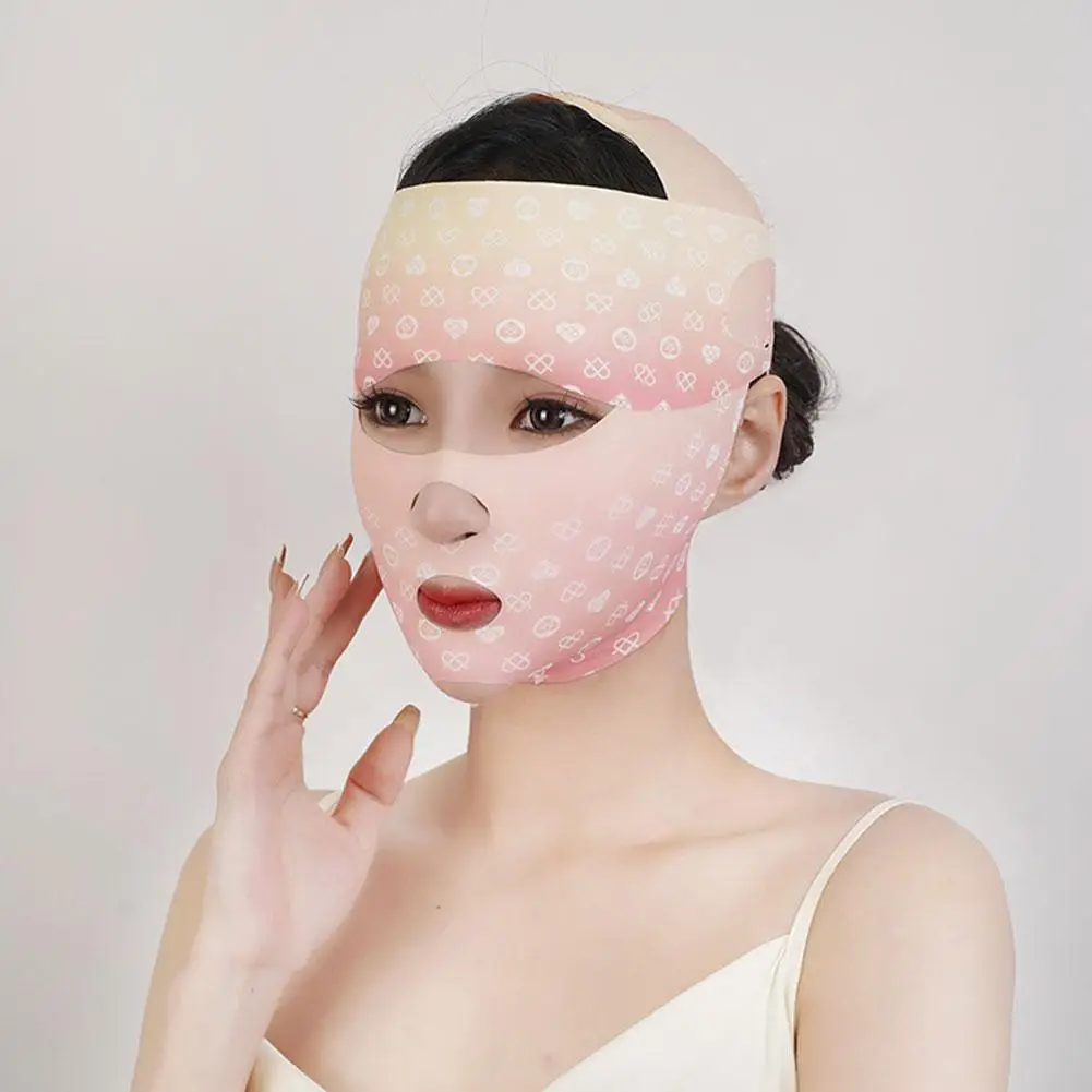 Reusable V Line lifting Mask Facial Slimming Strap Chin Mask Shaped Slimming - V Up Chin Belt Lifting Reducer Face Face Dou B4L8