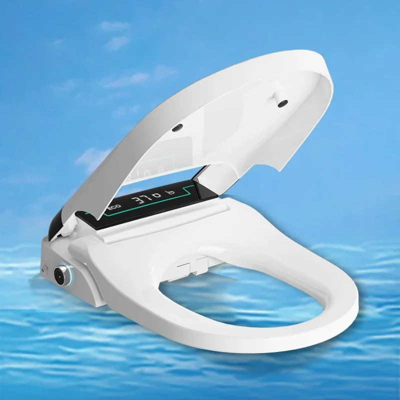 Fully Automatic Smart Toilet Lid Heated Toilet Seat Electric Remote Control Instant Cover Flushing and Cleansing Device