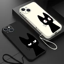 Silicone Case for Samsung Galaxy A50 A71 A05s A10 A03 A02 A04e A70 A51 A20s A01 Core A02s A31 A30 Cute Lucky Cat Cover