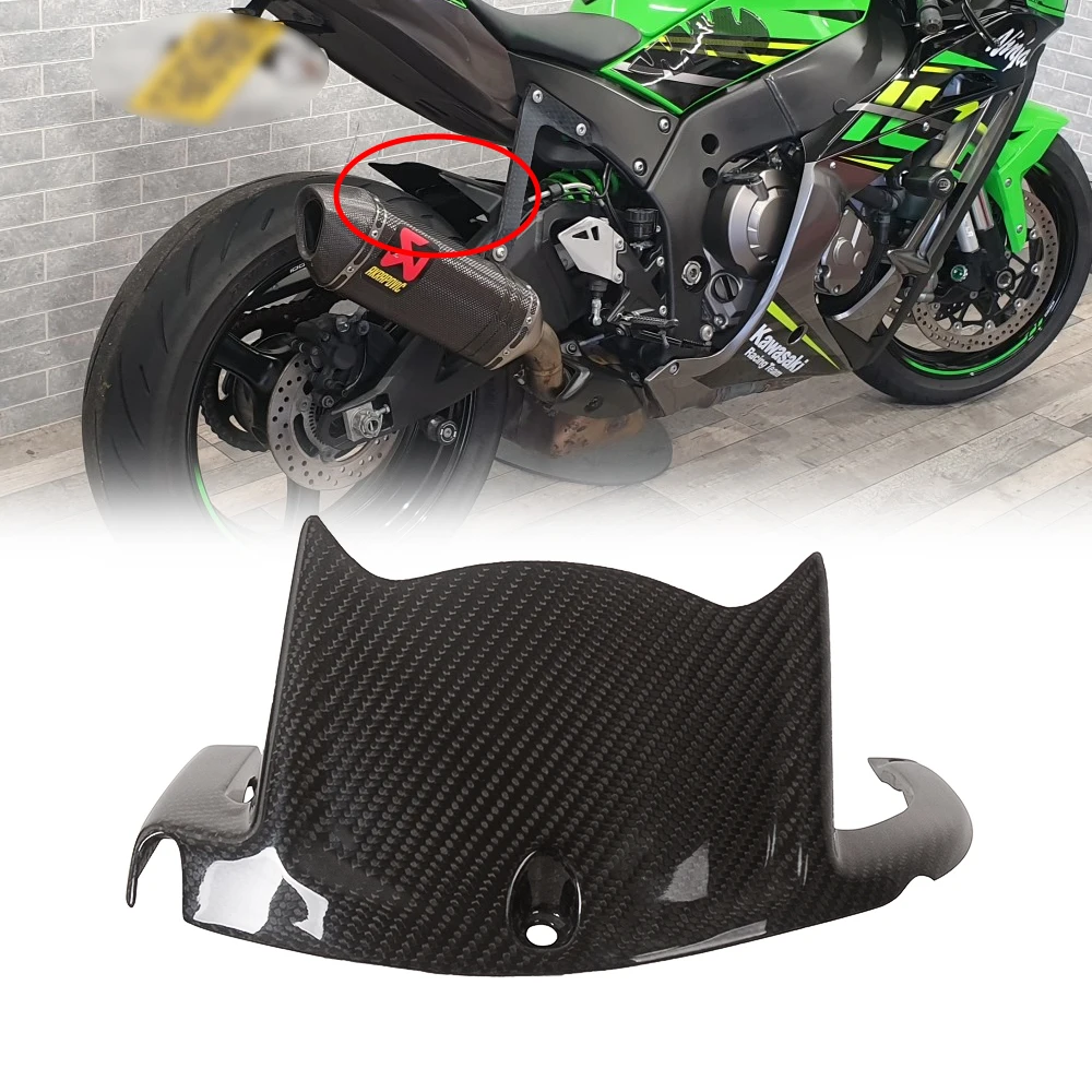 Motorcycle Carbon Fiber Rear Hugger Gloss Twill Accessories For Kawasaki ZX10R 2011 2012 2013 2014 2015 2016 2017 2018