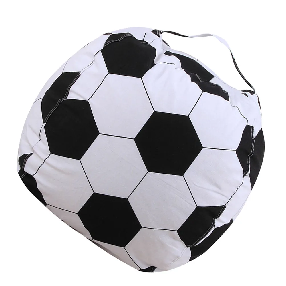 

Мешок для хранения мягких игрушек 21 дюйм с футбольным узором, большой емкости, на молнии, чехол-органайзер для комнаты