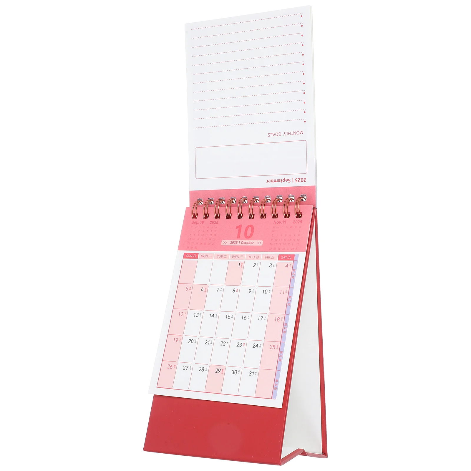 2025 Desk Calendar Household Standing Korean Version Desktop Office Month Paper Home Supplies Academic