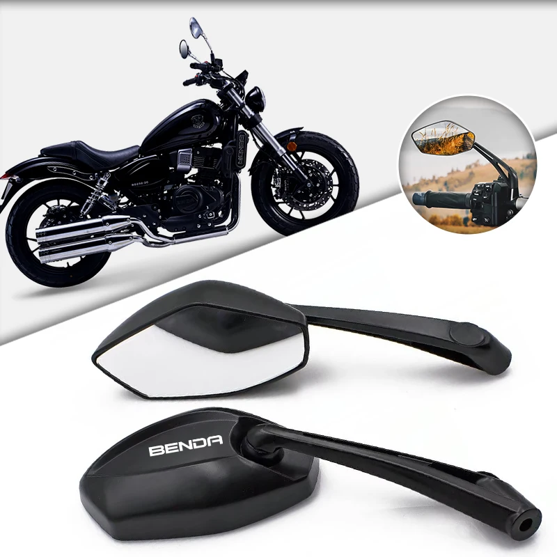 Easy Installation Motorcycle Rearview Mirror ATV Off-Road Moto Motorbike For BENDA 250 500 Chinchilla 300 450 LFS700 LFC700 BD40