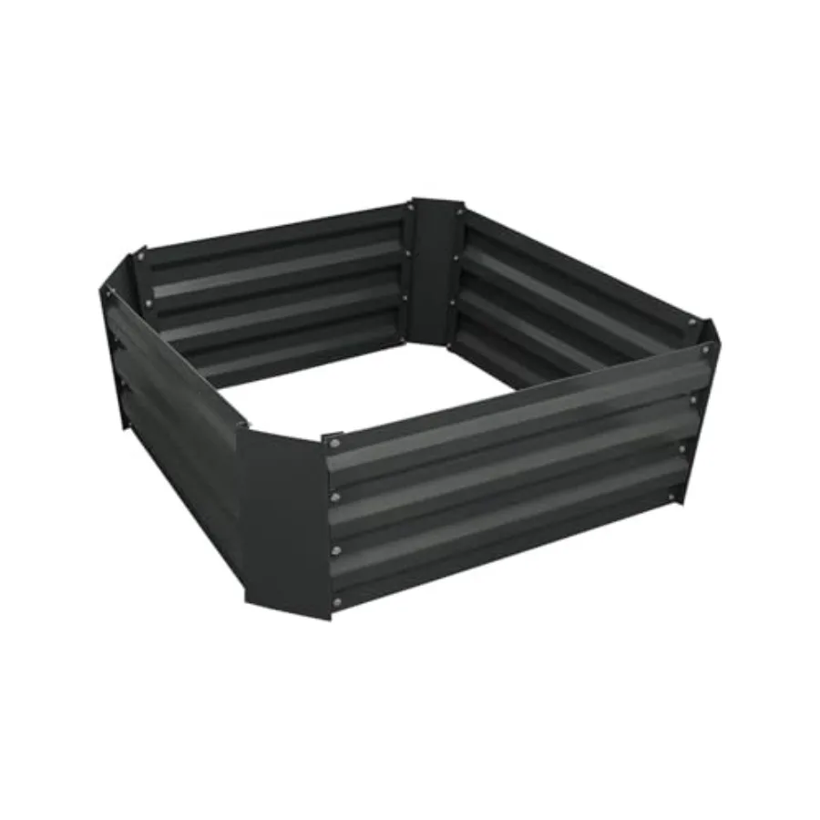 

Металлическая оцинкованная грядка-клумба 2x2x1 фута для сада, огорода, цветов, трав, суккулентов и многого другого