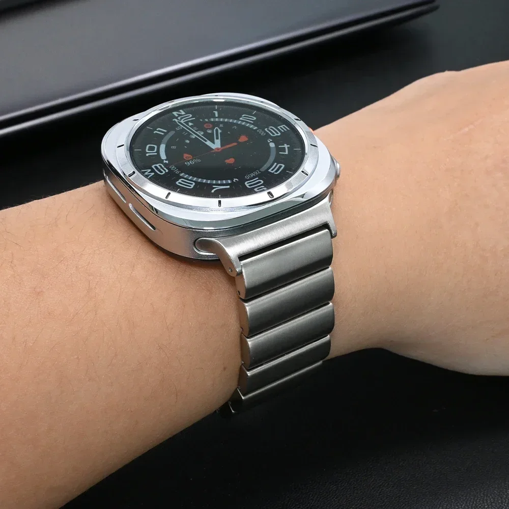 Titanium Luxury Strap for Samsung Galaxy Watch Ultra 47mm watch 7 ultra galaxy 47MM Stainless Steel Band Luxury Bracelet Correa