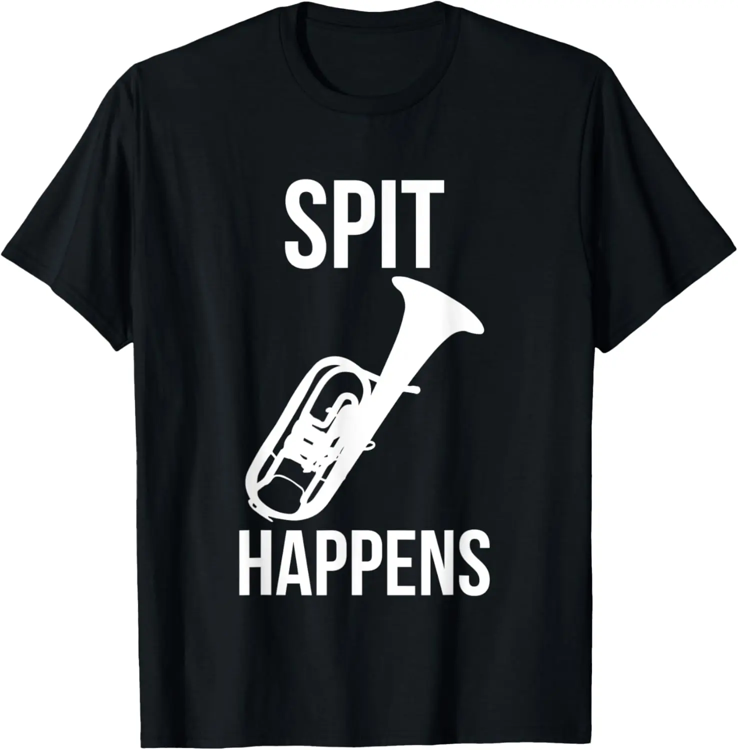 Funny Spit Happens Mellophonist Gift Band Orchestra Retro T-Shirt