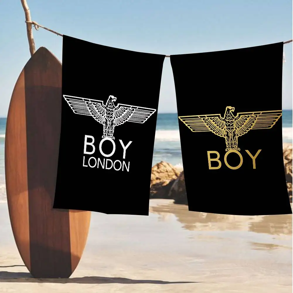 Classic B-Boy L-London Logo Anime Beach Swimming Towel Soft Absorbent Washcloth Children's Gifts for Kids Travel Camping Gym