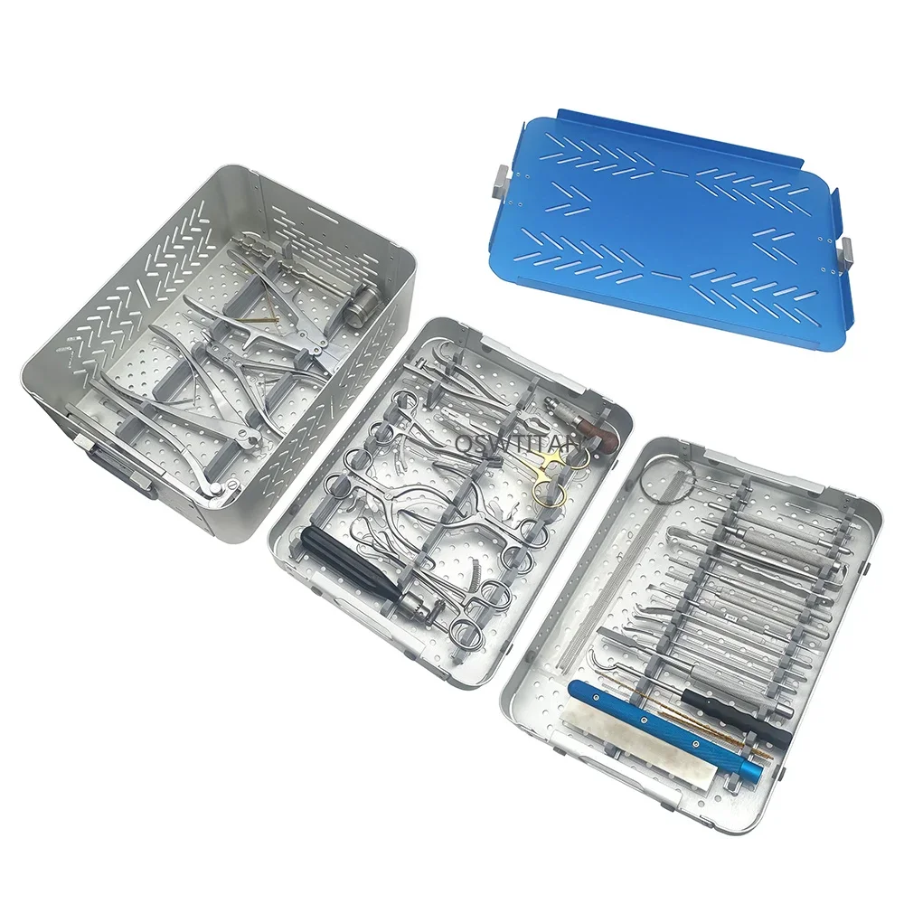Veterinary Orthopedic Instrument Locking Plate, K Wire, Forceps, Retractor And Drill Bits basic instrument set