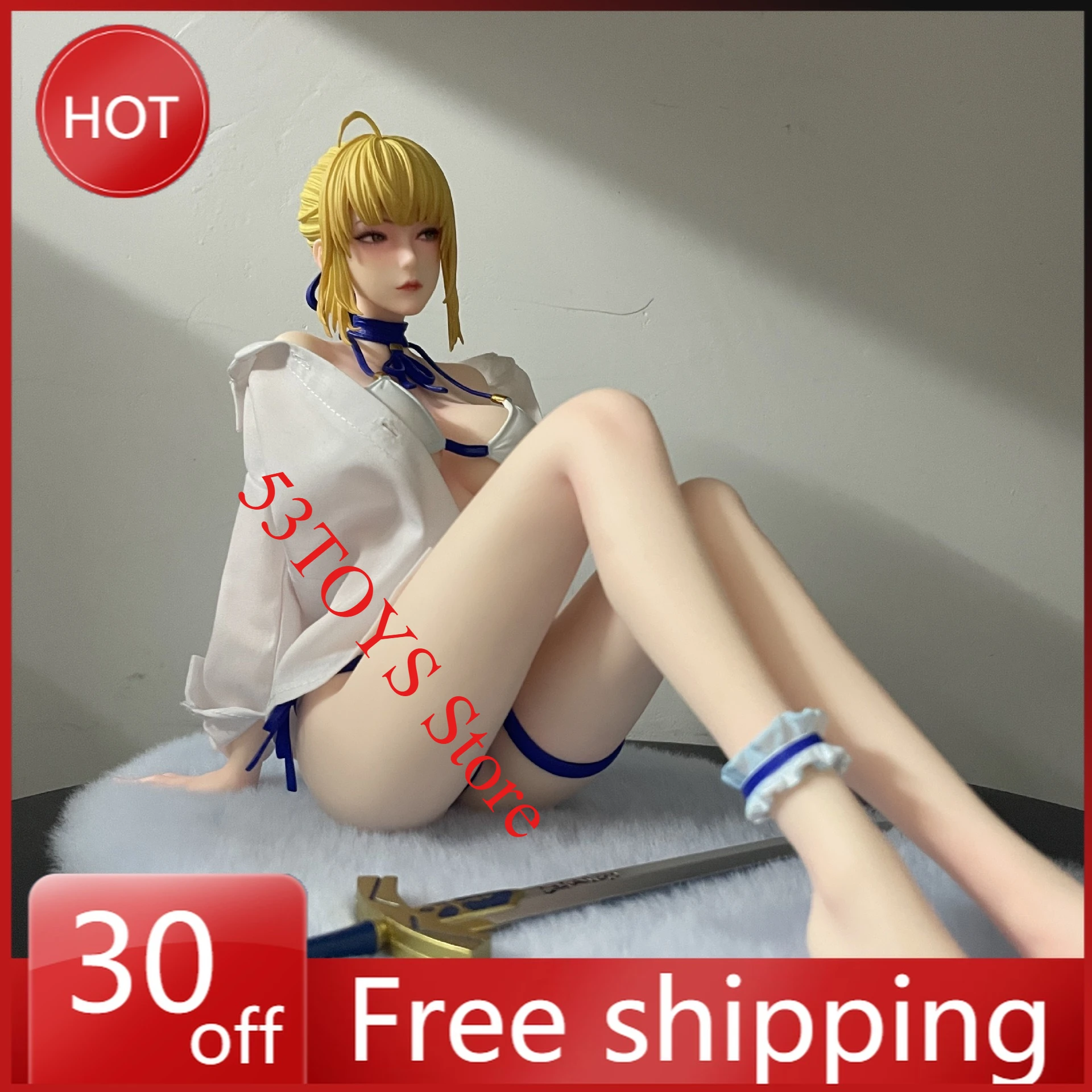 

New 19cm Anime Figure Altria Saber Perimeter PVC Sexy Beautiful Girl Model Desktop Decoration Ornaments Birthday Gifts Toys