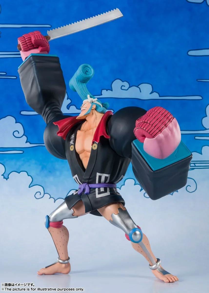 BANDAI Original Figuarts ZERO Wano country Franky (Franosuke) One Piece Anime Action PVC Figure Complete Model