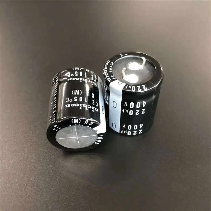 2PCS/10PCS  220uf 400v Nichicon GU/GX/GN 25x30mm 400V220uF Snap-in PSU Capacitor