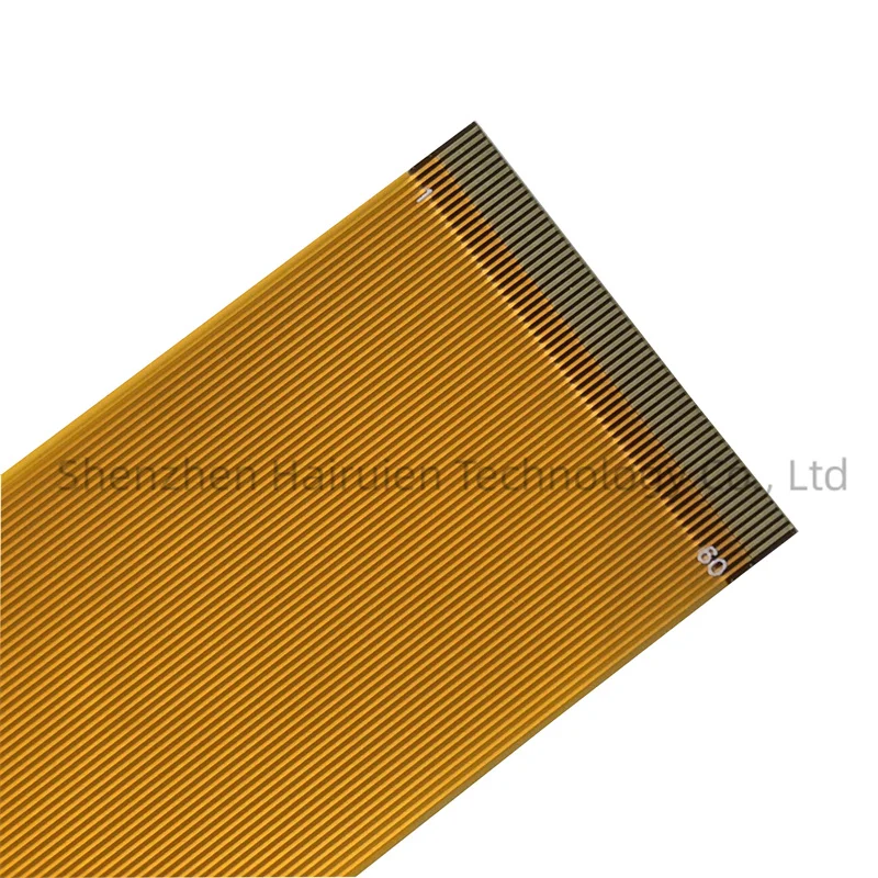 Yellow flat wire with 0.5 spacing FPC/FPC plug-in connection wire, 12PIN flexible circuit board length optional