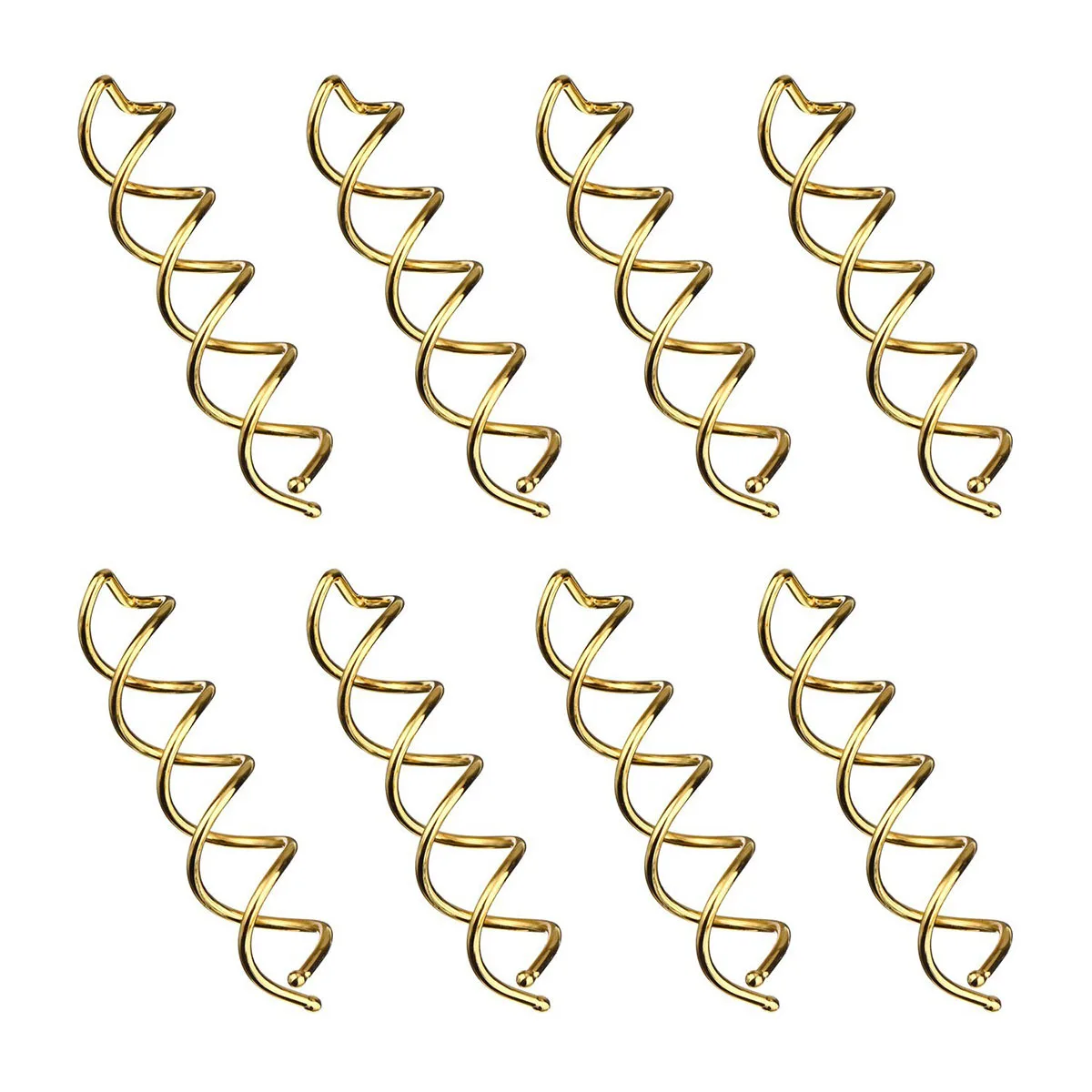 

20Pcs Gold Spiral Hair Pins Mini Bobby Clips Rounded Ball-Toppers Durable Steel Wire Easy Apply Hair Tool for Work School