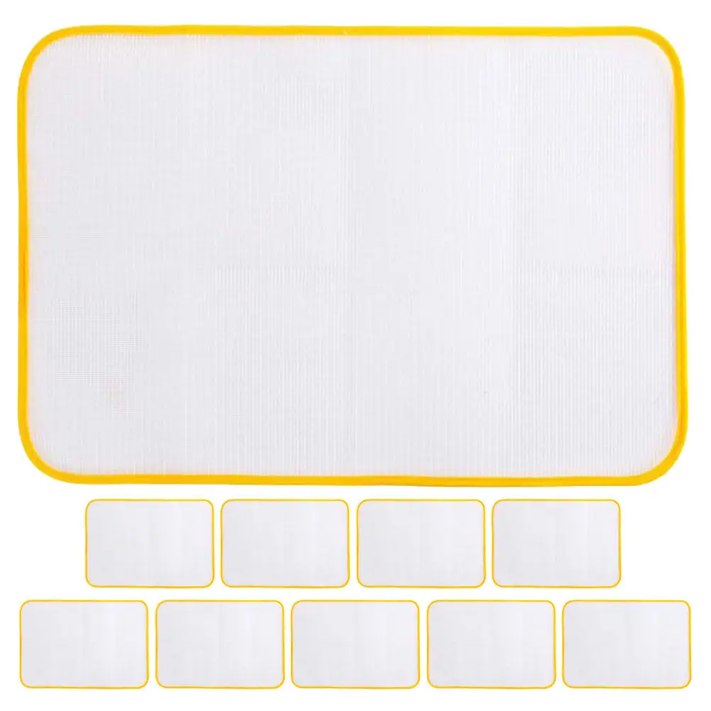 

10Pcs Protective Ironing Pad High-Temp Resistant Mesh Cloth for Fast Wrinkle-Free Ironing Heat Insulation Non-Slip Pressing Mat