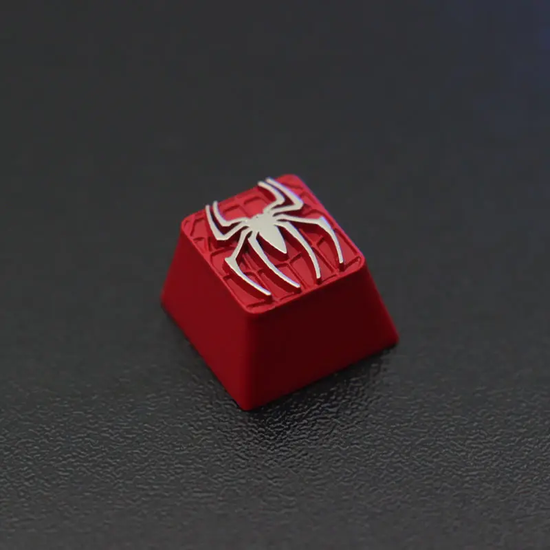 Marvel الطرفية سبايدرمان جديد الكرتون Keycap الإبداعية شخصية الإغاثة المعادن Keycap الصليب MX محور R4 الارتفاع الأولاد هدية #5