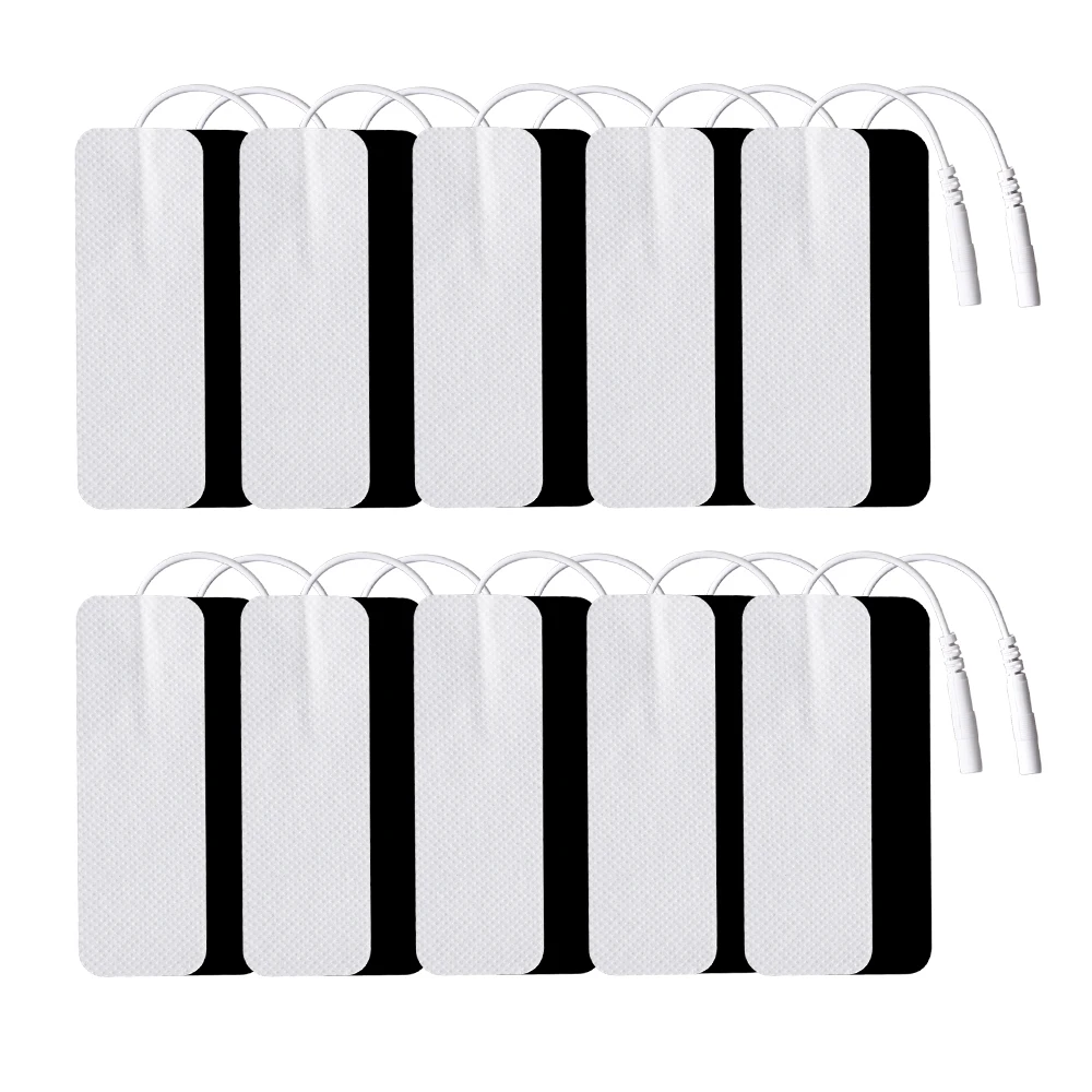 Électrodes TENS, coussinets de massage, autocollants de gel, stimulateur musculaire EMS auto-adhésif, accessoires de masseur pour amincissement et stimulation musculaire réutilisables