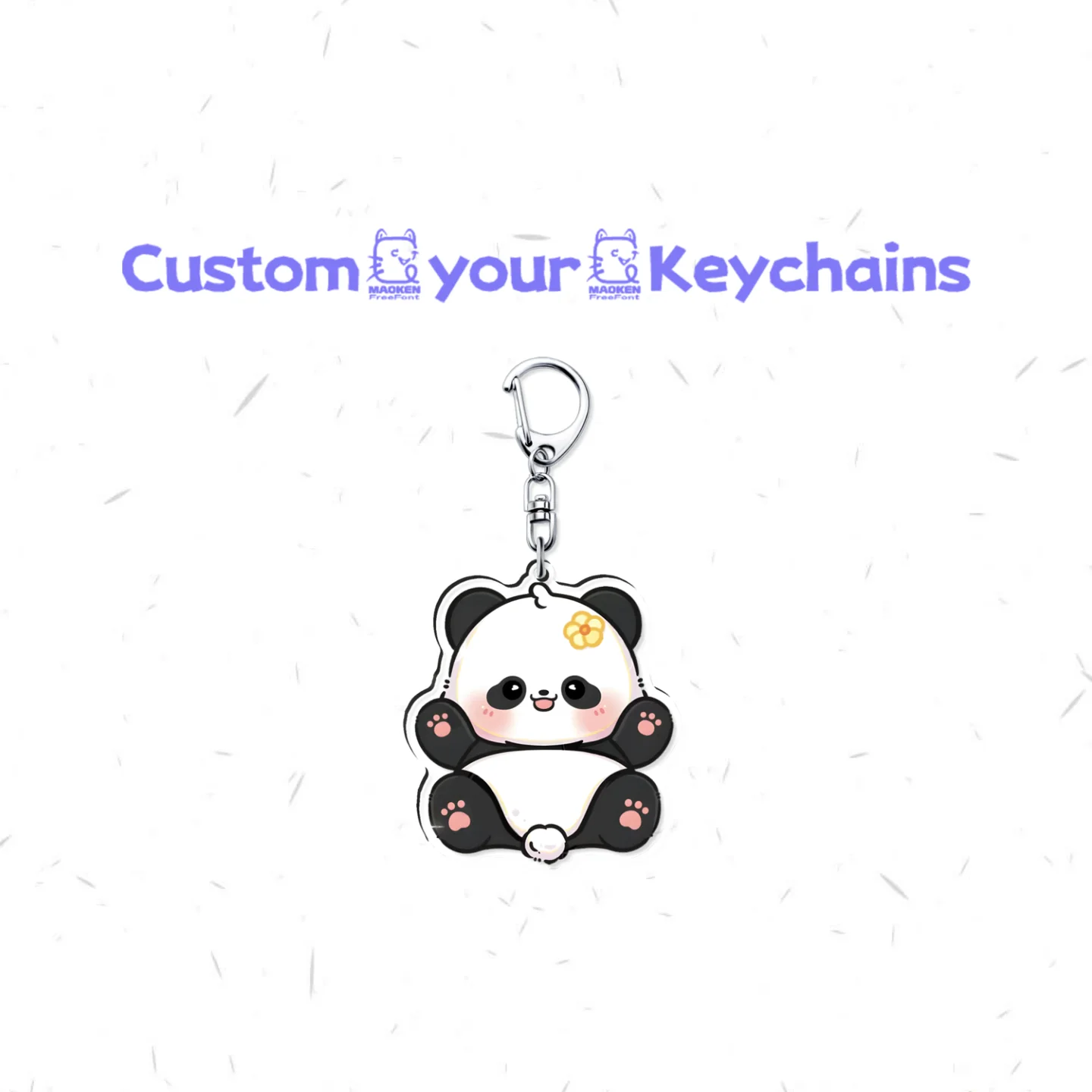 Custom Keychains Cartoon Key Chain Photo Customized Anime Charms Hologram Clear Acrylic Personalized Designer Keychains