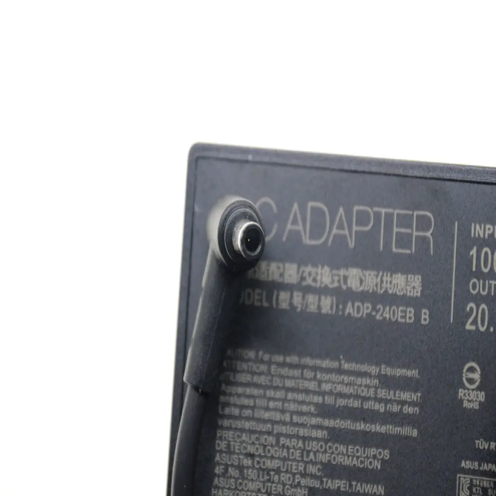  ADP-240EB B 20V 12A 240W Adapter for ASUS ROG GX550LXS GX551QM G513QM G533QS G713QR G733QS UX582 6.0x3.7mm Charger G15