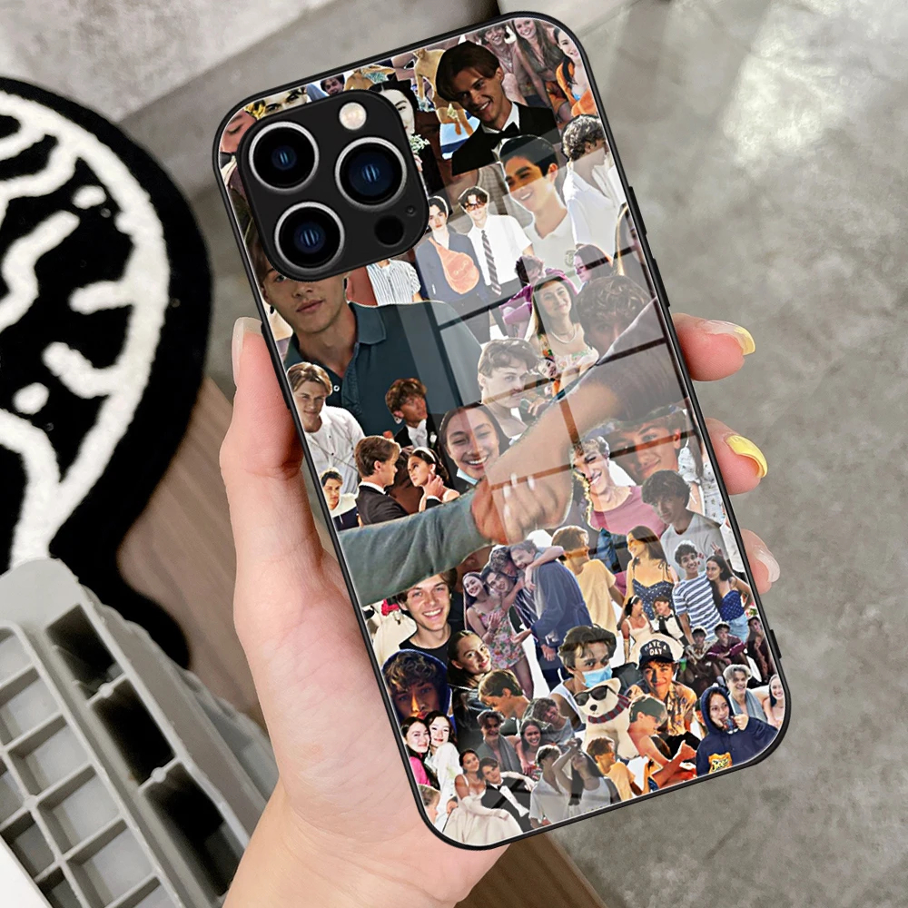 For Iphone 14 The Summer I Turned Pretty Phone Case Glass for IPhone 13 14 12 11Pro XR XS MAX 14 Plus SE Pro Design Glass Cover