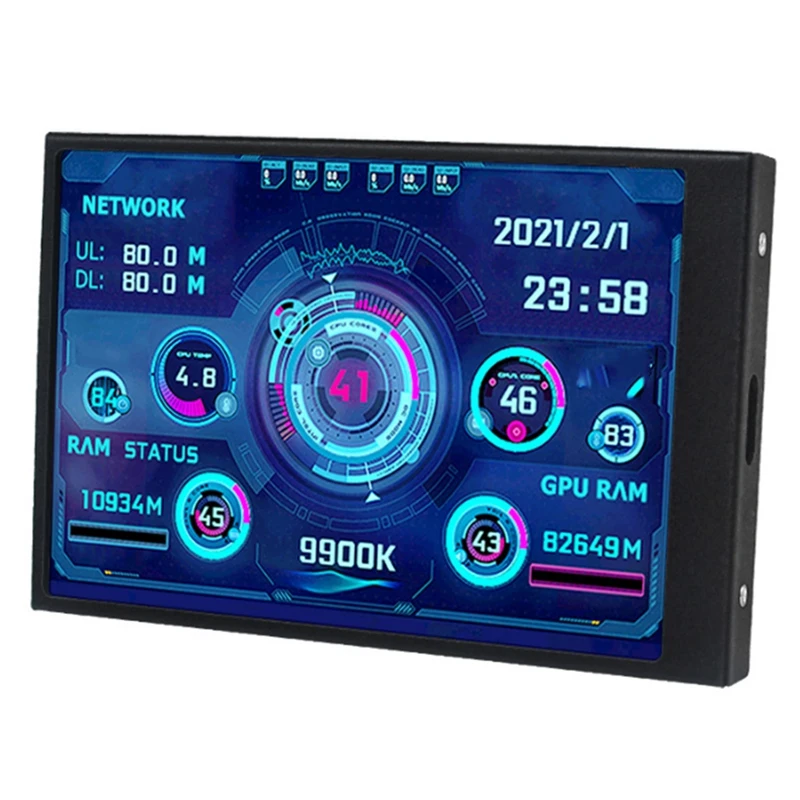 

3.5Inch IPS Type-C Secondary Screen Mini Computer Secondary Screen CPU GPU RAM HDD Monitor USB Display Freely AIDA64-A09I