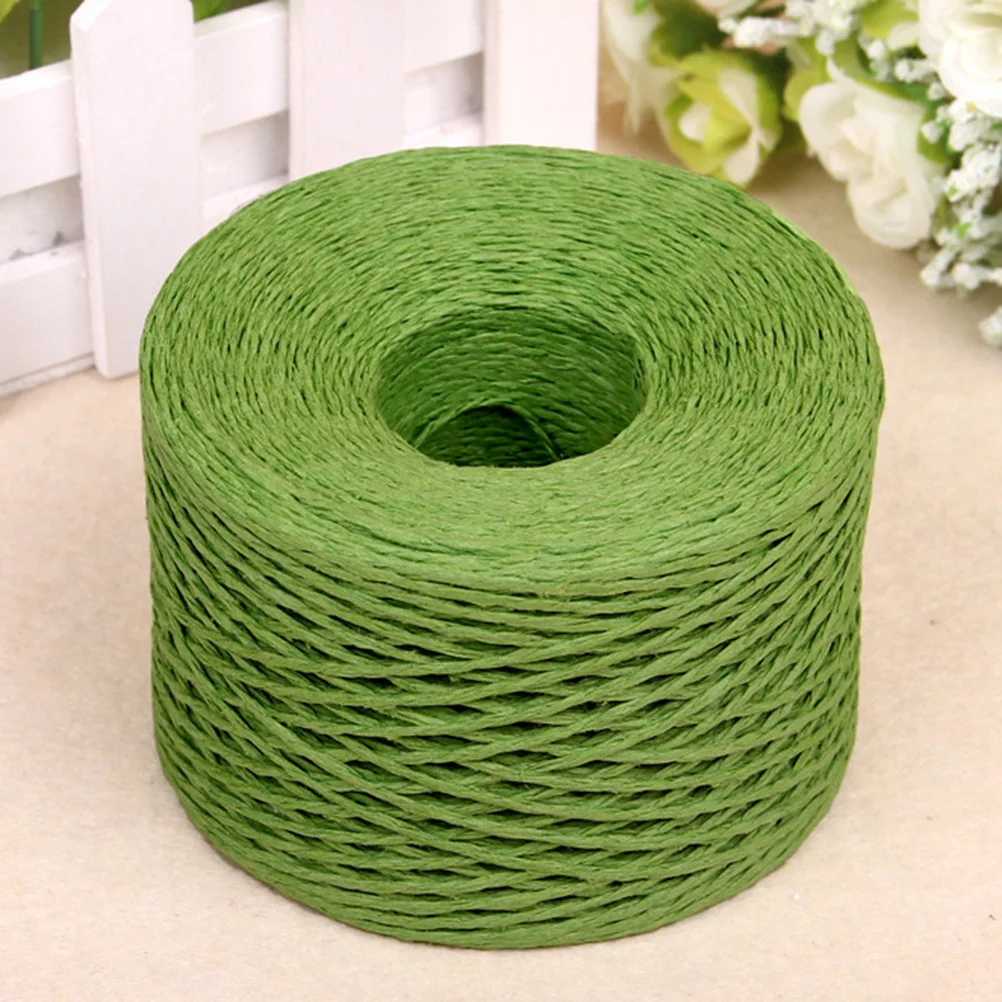 

200M Paper Wire Bright Colored Biodegradable Craft Decoration Gift Packaging Wedding Shower Home Diy Raffia Cord