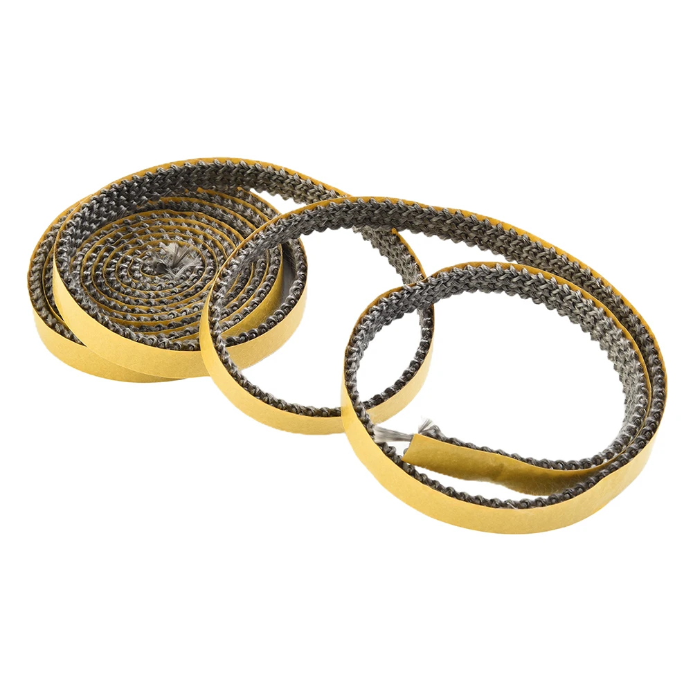 Black Fiberglass Stove Rope 10mm X 3mm High For Temp Glass Door Seal For Fireplace Oven Furnace Boiler Gasket Replacement