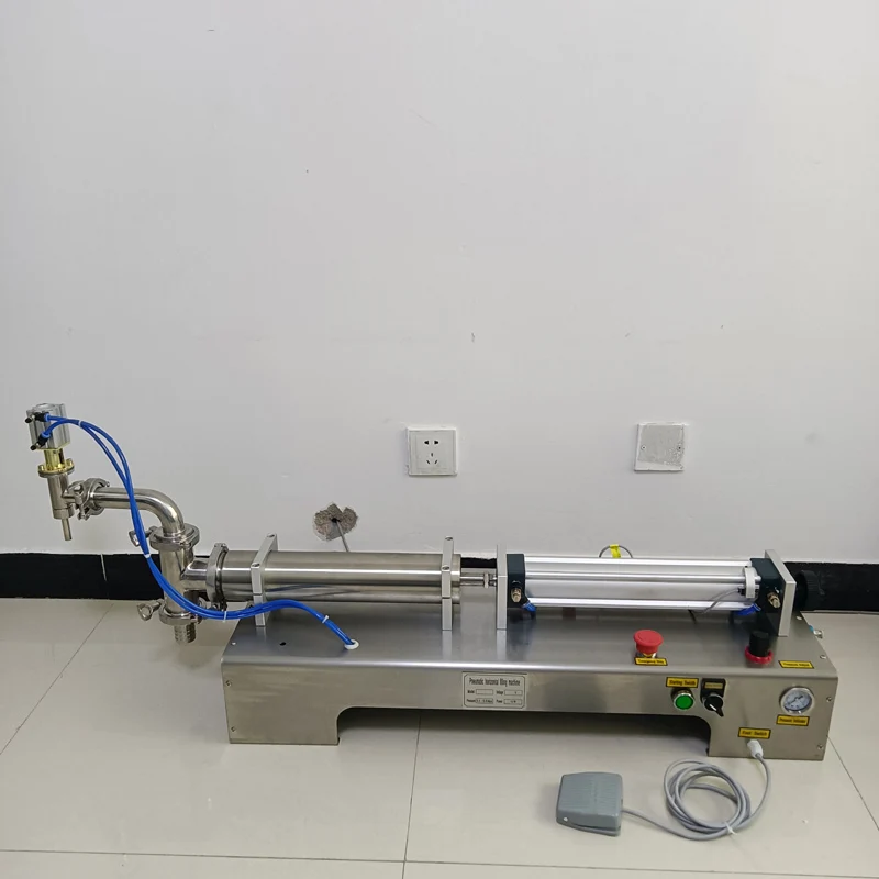 

Horizontal Liquid Filling Quantitative Machine Single Head Stainless Steel Automatic Filling Machine 110V220V