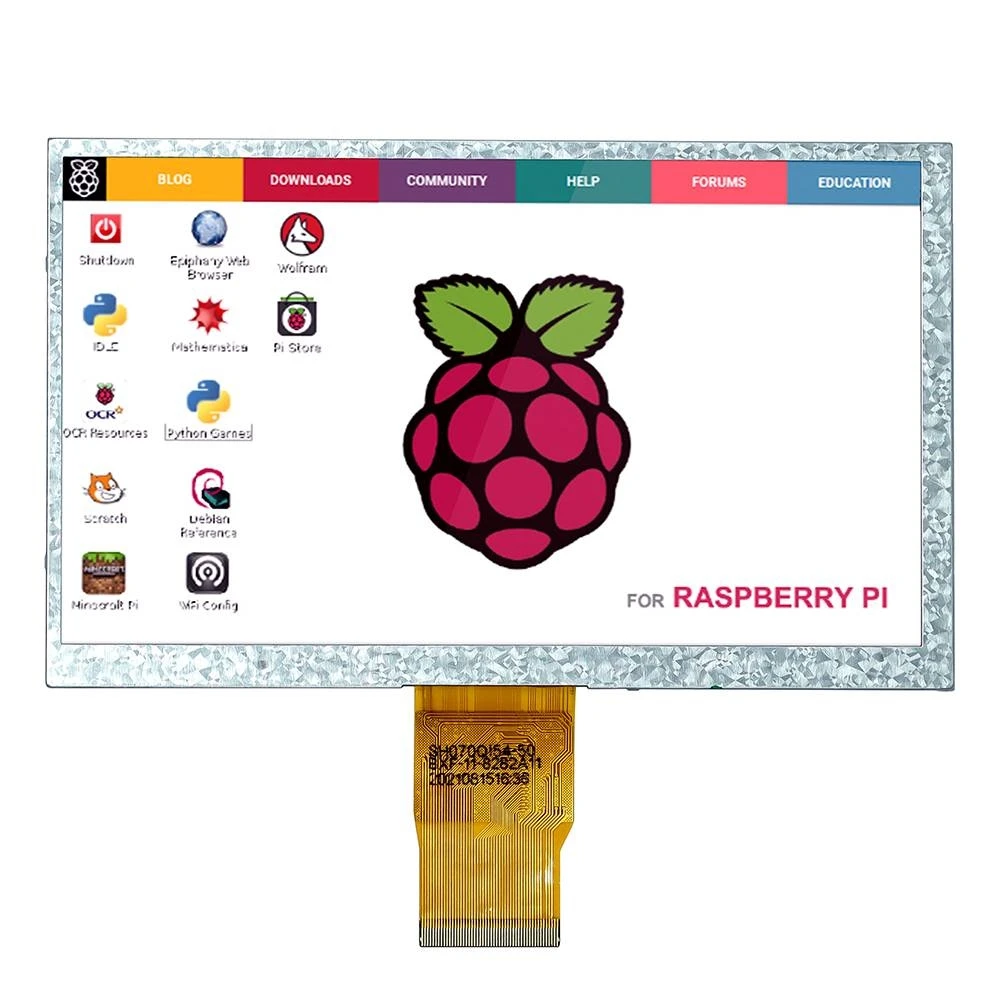 Elecrow – écran LCD Raspberry Pi de 7 pouces, 1020x600, Module LCD, couleur TFT, compatible HDMI, pour Raspberry Pi, Pcduino