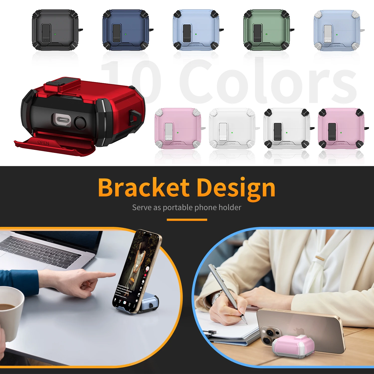 حافظة قفل آمن لهاتف سامسونج جالاكسي Buds 3/3Pro حافظة سماعة أذن مع حافظة حماية MagSafe لهاتف سامسونج جالاكسي Buds 3