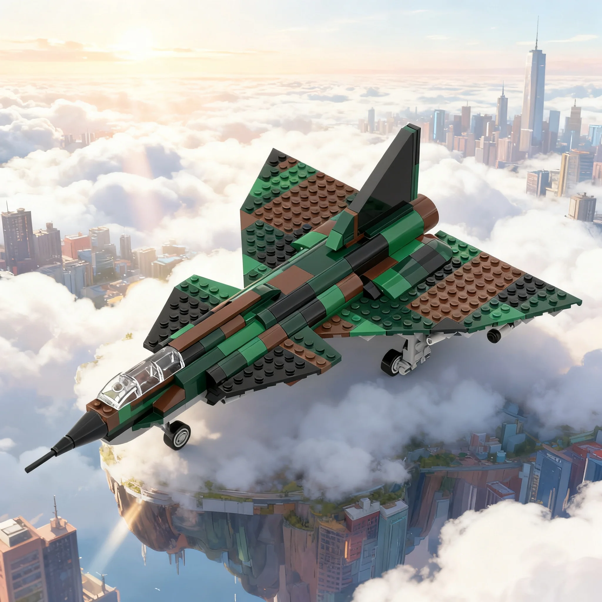 335pcs MOC Saab 37 Viggen Camo Creator Creator Expert Model Toy Building Blocks Construction Christmas Gift Birthday Assemble