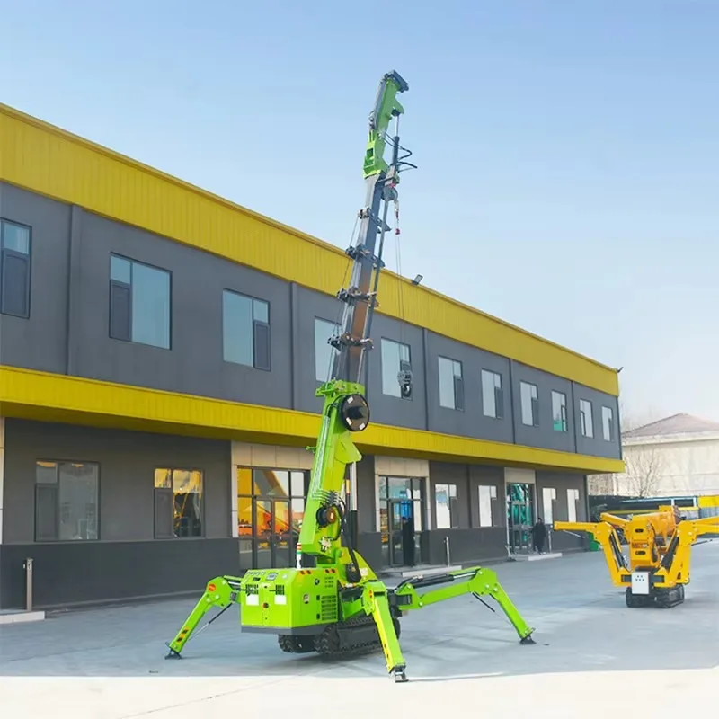 Precision Operation Spider Crane 8 Ton Mini Portable Electric Fly Jib Stabilizer System Construction Building Sites