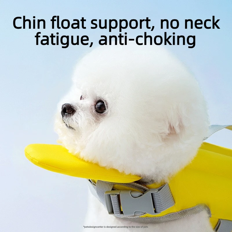 High Buoyancy Dog Life Vest Jacket Summer Adjustable Waterproof Pet Swimming Clothes for Small Medium Pet Swim Practice Supplies view 5