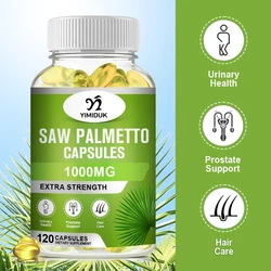 Saw Palmetto Extract Capsules Prostate Health Supplement Improves Urinary Frequency and Bladder Disorders Promotes Hair Growth