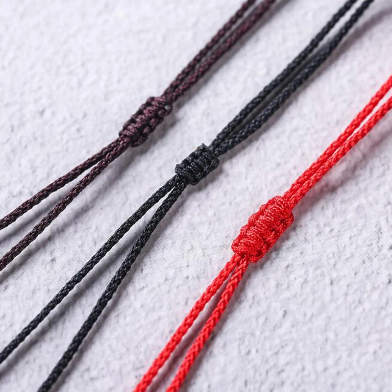 30pcs New Hand Knitted Thin Necktie Necklace Pendant Lanyard Thread, Long Red Cord Sweater Chain Line And Rope String Adjustable