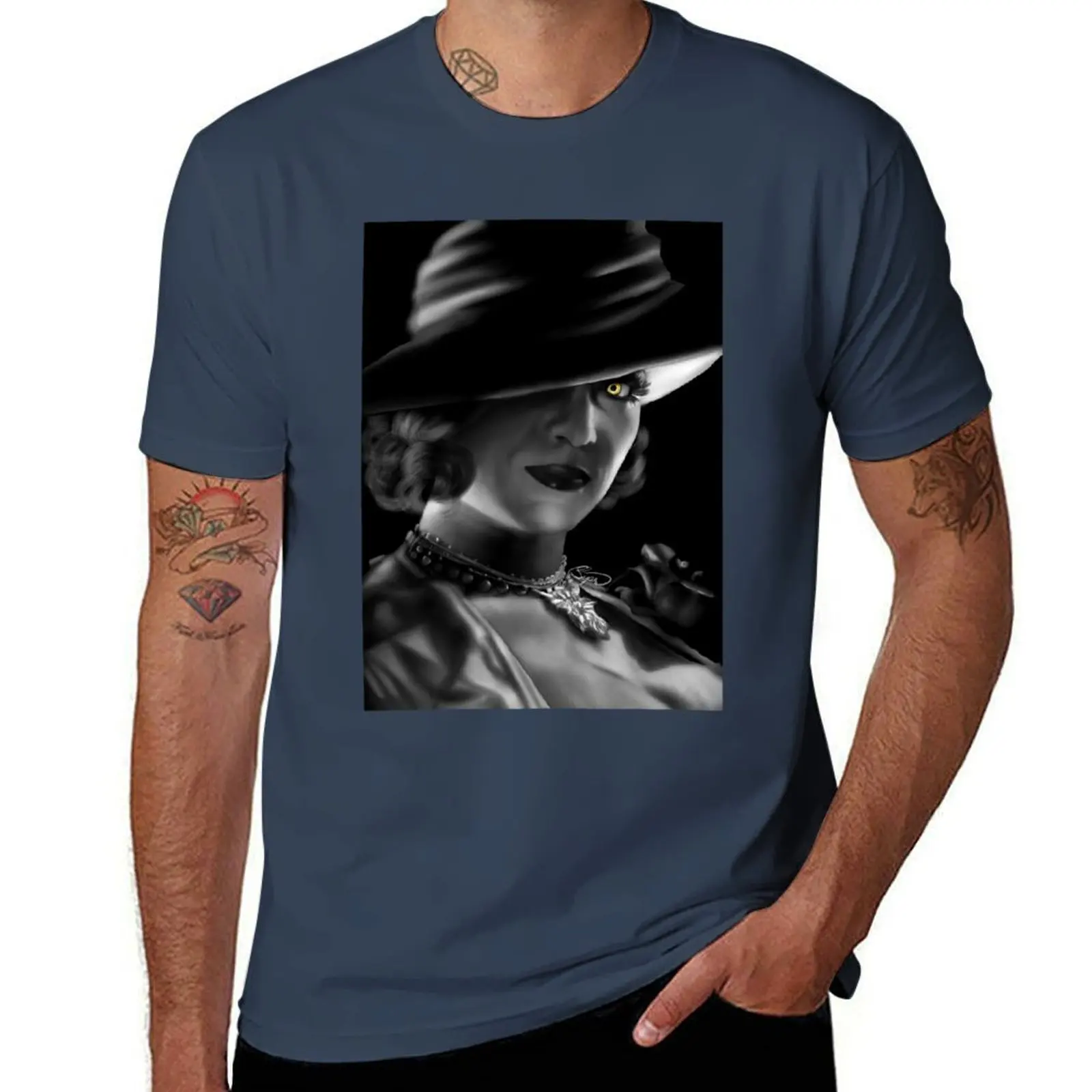 

Alcina Dimitrescu T-Shirt Simple Print Design T-Shirt