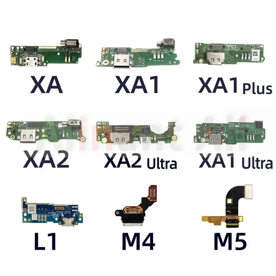 AiinAnt USB Dock conector de carga puerto cargador Cable flexible para Sony Xperia L1 L2 L3 L4 M4 M5 XA XA1 XA2 Plus Compact Premium